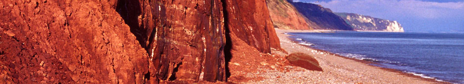 Red sandstone cliffs